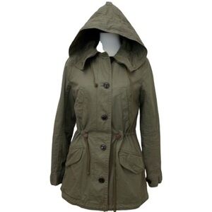 Gap Sherpa Lined Anorak Army Green Jacket